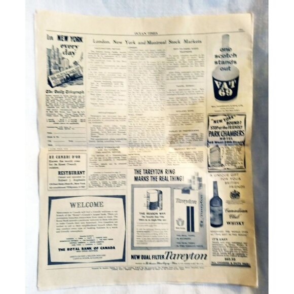 Queen Elizabeth 1959 Ocean Times Newspaper East Germany Protest Montana Tremor - Picture 6 of 11